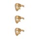 thumbnail image 4 of Monstrate Mascarilla plástica de media cara de aplicación amplia para diversas ocasiones, máscaras cómodas y de mascarada doradas Type1 NO1, 4 of 6