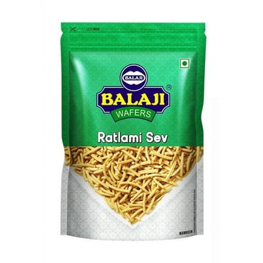 Balaji Ratlami Sev - Namkeen Masala Sev Pack of 2 - 400g | Indian Snack Delight