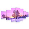 thumbnail image 1 of Startonight Large Canvas Wall Art Landscape - The Tree Frozen in the Snow - Huge Framed Modern Set of 7 Panels 40 x 95 Inches, 1 of 5