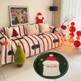 thumbnail image 1 of Puntoco Liquidación De Adornos Decorativos Navideños Alfombra Navideña Para Sala De Estar Alfombra De Piso Con Copos De Nieve Y Árbol De Navidad De Papá Noel Manta De Noche Para Dormitorio De Fácil Ma, 1 of 6