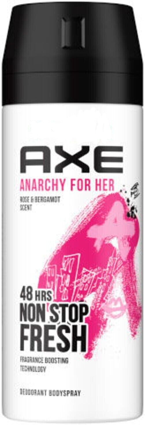 AXE ANARCHY FOR HER Deodorant Body Spray For Women Rose Bergamot Scent 5fl oz 6 Pack