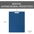 thumbnail image 2 of Dexas NSF Certified Polysafe Cutting Board with Handle, 11 x 14.5 Inches, Reversible Kitchen Cutting Board, Blue, 2 of 6