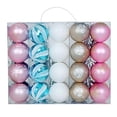 thumbnail image 3 of 40 adornos navideños colgantes de bolas con orificio para colgar, reutilizables, para el árbol de Navidad. Estilo B, 3 of 9