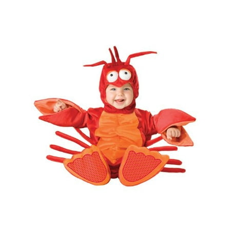 incharacter costumes baby's lil' lobster costume, red/orange, medium (12-18