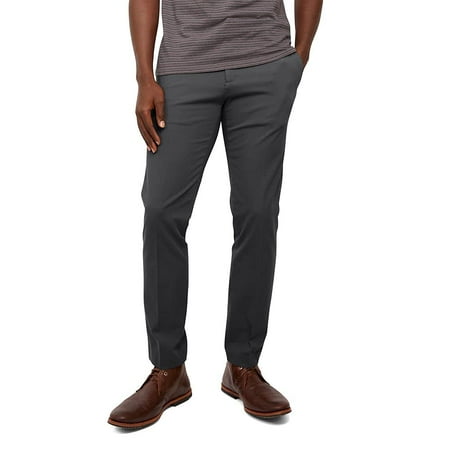 Dockers Men's City Trouser Slim Fit Smart 360 Tech Pants, Asphalt, 33W x 34L