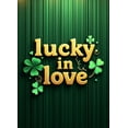 thumbnail image 4 of St Patrick's Day Celebration Lucky Love Four Leaf Clover Backdrop Banner Party Supplies Photography Props Decorations Wedding, 4 of 8