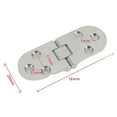 thumbnail image 4 of 2x 78mm Folding Table Hinges Self Supporting Flush Mounted for Cabinet Furniture, 4 of 4
