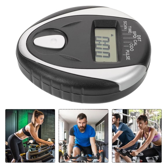 YUNLIGHTS Lcd Exercise Bike Monitor Speedometer with Cadence Tracking, Black