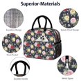 thumbnail image 4 of Womens Pioneer Flower Floral Print Pattern Lunch Box for Work,Insulated Lunch Bag for Women,Loncheras Para Mujer,Leakproof Adult Lunch Bag for Work,Beach,Travel,Picnic,Camping, 4 of 6
