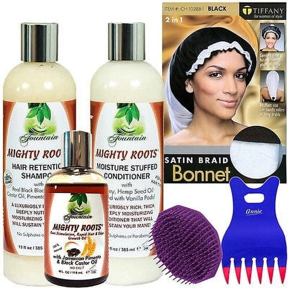 Hair Growth Retention Shampoo Conditioner with Jamaican Pimento Castor Scalp Oil