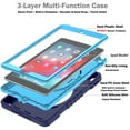 thumbnail image 5 of Dteck iPad 6th/5th Generation Case 9.7 Inch, Heavy Duty Protective Shockproof Case with 360 Rotating Stand/Handle/Shoulder Strap for iPad 6th/ 5th Gen,Navy Blue, 5 of 11