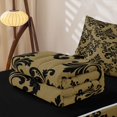 thumbnail image 5 of jejeloiu Spooky Skull Zipper Full Size Comforter Sets with Fitted Sheet and 2 Pillowcases,Damask Pattern Zipper Bedding Set For Adults,Gold Black,Black Reversible,4 Pieces, 5 of 7