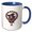 Blue/White, variant on 3drose, Cute Witch Juggling an Orb of Toads, 15oz Mug