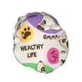 thumbnail image 2 of Kdxio Dog Doing Yoga Print Shower Cap for Women,Elastic and Reusable,Double Waterproof Layers Bathing Hat, 2 of 9