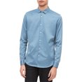 thumbnail image 1 of Calvin Klein Dashing Through The Stripes - Camisa con botones para hombre, color azul, grande Calvin Klein Botones al frente, 1 of 1