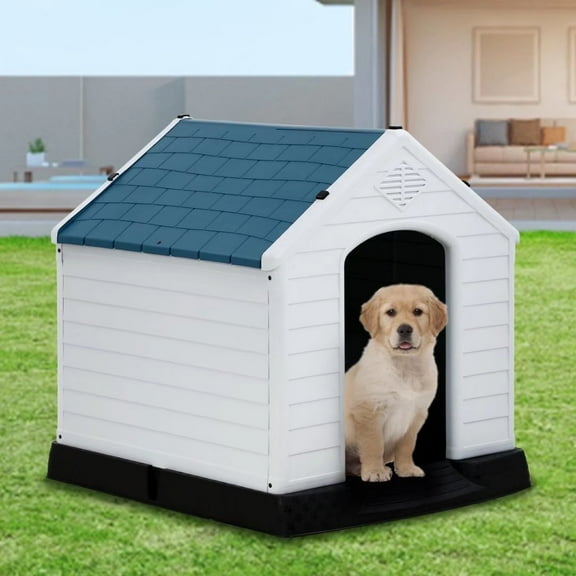 Dkeli Pet House for Small Dogs, Small, Plastic, Waterproof, 28"