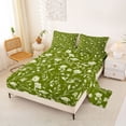 thumbnail image 2 of Erosebridal Vintage Flower Full Size Sheets for Women, Green Bed Sheets, 4 Pieces, 1 Flat Sheet 1 Fitted Sheet and 2 Pillowcases, 2 of 5