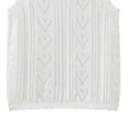 thumbnail image 2 of Jalioing Girls Knitted Camisoles Summer Lightweight Crochet Tank Tops Toddler Girls Cute Sleeveless Sweater Tops, 2 of 4