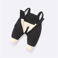 thumbnail image 4 of LUOGENLI Girls Shorts Size 5 Slim Baby Plus Overalls Thick Rompers Autumn And Winter Baby Warm Trousers Cotton Pants for Boys And Girls Girls Shorts Size 8/10 Girls Shorts Size 6T Black 18-24 Months, 4 of 4