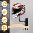 thumbnail image 4 of Ghojet Motorcycle Helmet Rack 180° Rotation Heavy Duty Wall Mounted Helmet Storage Stand Multipurpose Aluminium Alloy Helmet Hanger Space Saving Helmet Holder for Helmet Bicycle Gear, 4 of 11