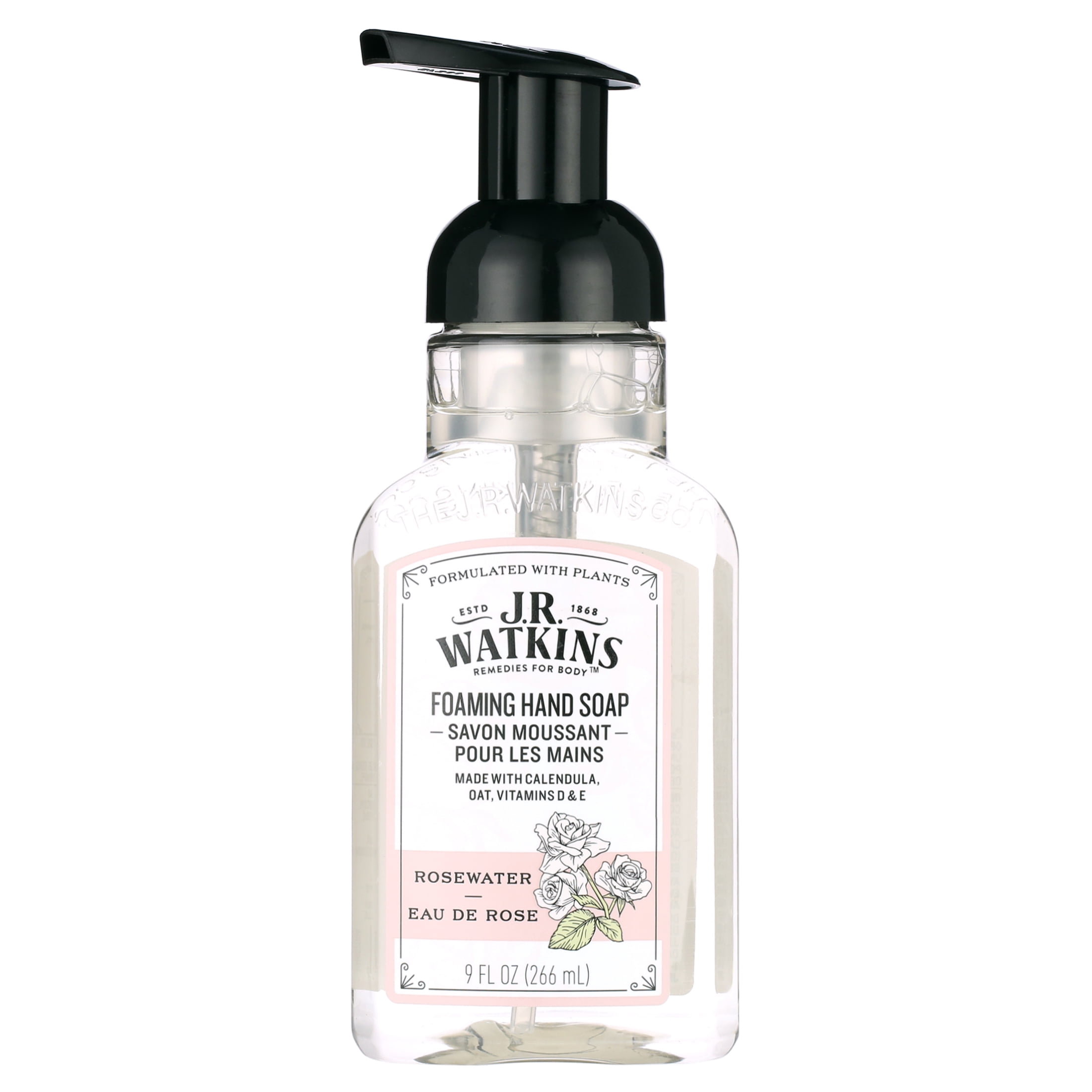 (4 pack) Hand Soap, Foaming, 9 fl oz, Rosewater