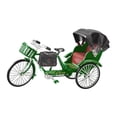 thumbnail image 1 of TISHITA Modèle de Pousse-Pousse en Alliage Pédicab Classique en Métal Jouet pour Enfants Garçons Filles Ados Vert à Trois Roues, 1 of 8