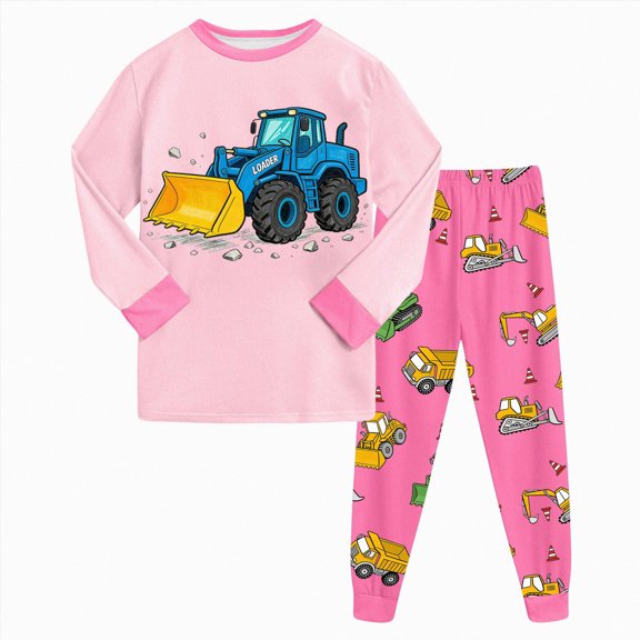 6-7 Years Child Toddler Print T-Shirt with Elastic Waist Shorts Set Summer Outfit Boys Girls Long Sleeved Pajama Set Children's Gift Set Pink Tracksuit Set