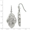 thumbnail image 4 of Stainless Steel Shepherd Hook Dangle Polished Earrings; for Adults and Teens; for Women and Men, 4 of 4