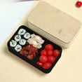 thumbnail image 6 of Bamboo Lid Bento Lunch Box, Japanese Style Double Layer Bento Box, Compartmentalized Plastic Food Container, Leak-Proof Box for Office Worker, 6 of 6