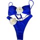 thumbnail image 1 of Traje baño dividido piezas para mujer, traje baño flores 3D, traje baño Sexy Push Up, trajes baño corte, 1 of 5