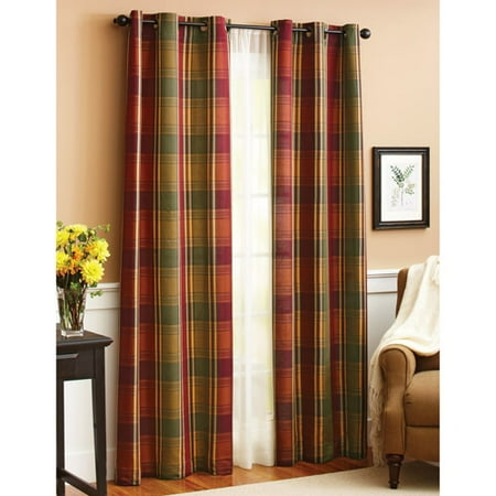 Better Homes and Gardens Plaid Window Panel