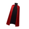 thumbnail image 4 of Capa de Halloween larga y versátil, disfraz de cosplay para suministros de fiesta, vestido elegante Negro Rojo, 4 of 9