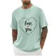 thumbnail image 5 of Camisas de Manga Larga para Hombres Imprimir Casual Cuello Redondo Blusa de Manga Corta, Camisas de Lino para Hombres, 5 of 8