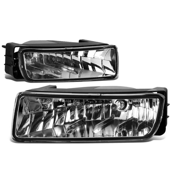 DNA Motoring FL-NS040-CH For 2003 to 2006 Ford Expedition Cadillac Escalade Pair Front Bumper Driving Fog Light Lamps Clear Lens 04 05