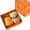 Orange, variant on Ceramic Latte Mug Gift Box Set, 14.2 Ounce 420ml Milk Coffee Cup with Spoon & Small Towel, Ideal for Office Home Dining Use (Green)