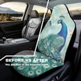 thumbnail image 3 of Uorisanigo Peacock Car Seat Covers 2 Pcs Car Seat Covers Front Seats Only Waterproof Breathable Easy to Install Anti-Slip Back Fabric Universal Fit for Auto Truck Van SUV, 3 of 7