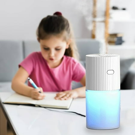 

COFEST Home Kitchen Kitchen Dining Home Appliances 300ml Small Cool Mist Humidifier USB Personal Desktop Humidifier 2 Mist Modes Super Quiet With Night Light Portable Mini Humidifier White