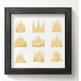thumbnail image 5 of 9pcs 1.6x1.6 inch Castle Golden Metal Stickers Fantasy Theme Stickers Self Adhesive Energy Stickers Golden Epoxy Stickers for DIY Scrapbooks Epoxy Resin Decoration, 5 of 9