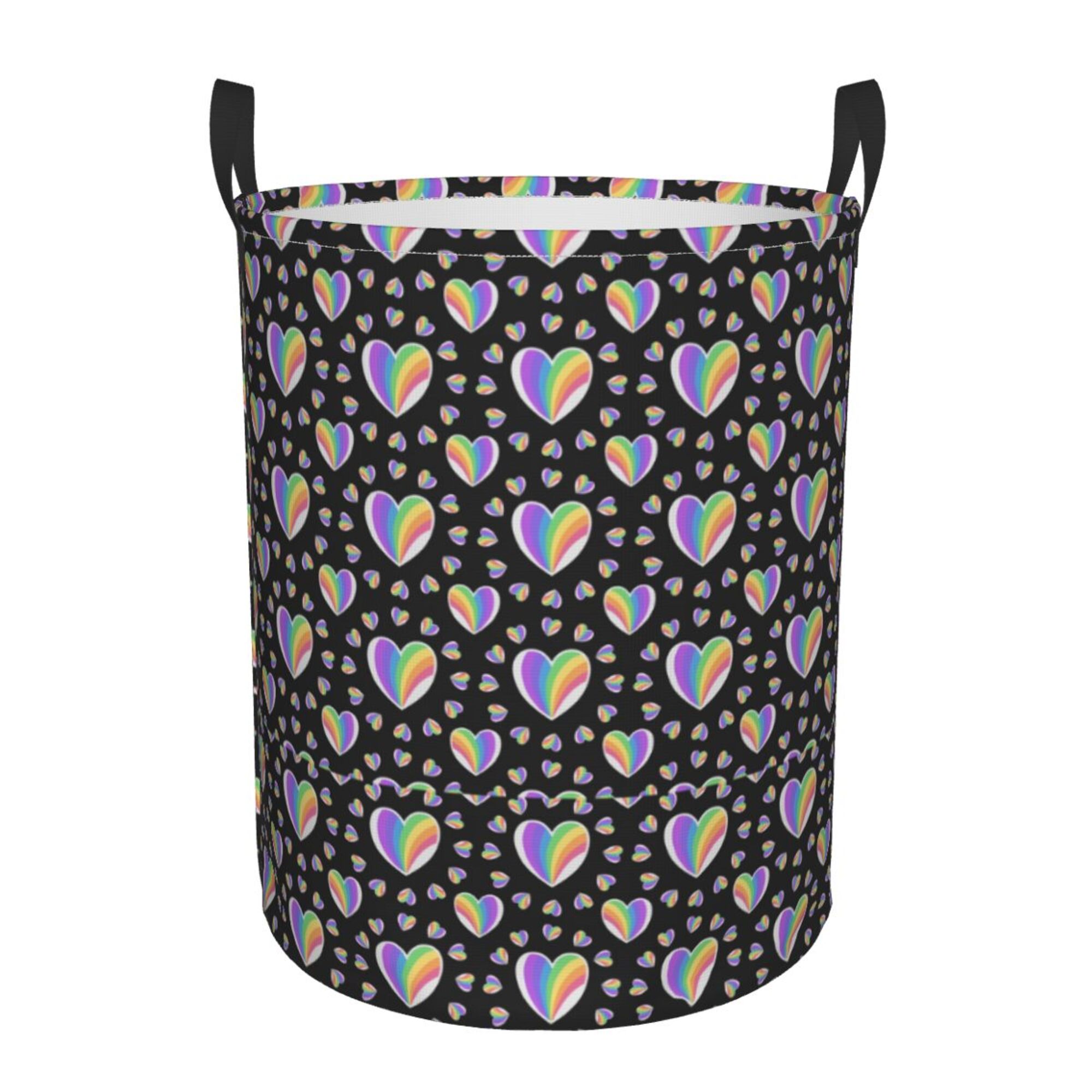 ZICANCN Rainbow LGBT Hearts Love Laundry Basket Organizer , Dirty
