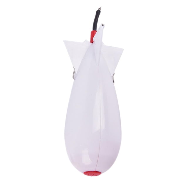 Alimentador de cohetes de pesca de carpa, 3 tamaños de bomba, señuelos, cebos, soporte para hacer aparejos (blanco L)