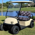 thumbnail image 4 of Pzuqiu Purple Rose Skull Design Golf Cart Front Seat Cover Kit Easy to Install, Washable Golf Cart Seat Covers Fit for Ezgo, 4 of 10