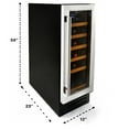 thumbnail image 4 of Smith & Hanks RE100005 19 Bottle Single Zone Wine Cooler, 4 of 6