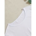 thumbnail image 4 of 1pc Women's Crew Neck T-Shirt - Stylish Floral Print Lightweight & Soft Cotton Tee, Machine Washable Casual Top for Spring Summer Fall, Ladies T Shirts, 4 of 7