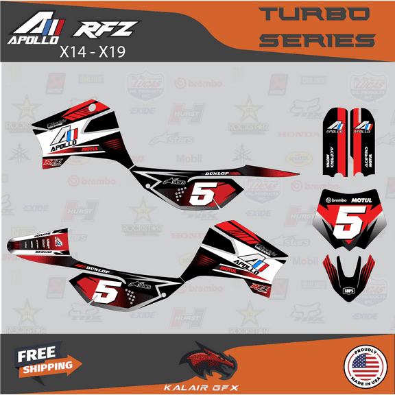 Kalair GFX Graphics Kit for Apollo RFZ X4-X6 X14-X19 (All Years) Turbo Series