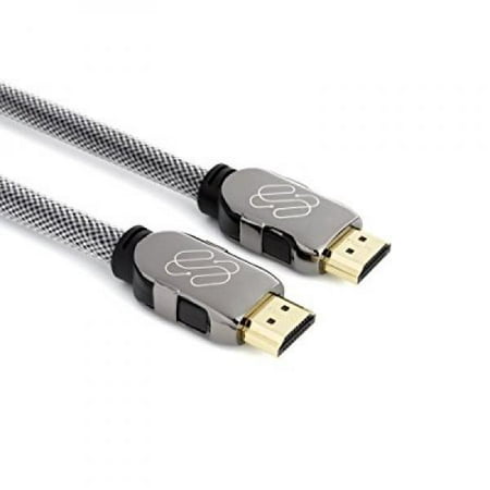 3 Ft Hdmi Cable Silverback S6 4k HDMI Cable 3 ft - HDMI 2.0, HDCP 2.2 and 3D support, 4k @ 60hz 4:4:4, Deep Color, by Sewell ()