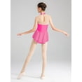 thumbnail image 4 of Zaldita Robe de Danse Ballet à Sequins Floraux Sans Manches pour Filles Costume de Performance Patinage sur Glace Rose 12, 4 of 7