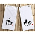 thumbnail image 3 of Mr and Mrs Kitchen Dish Towel 18 x 26 Inch, Couple Newlyweds Tea Towels Dish Cloth for Cooking Baking Weing or Engagement Gift Set of 2, 3 of 6