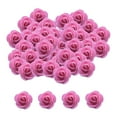 thumbnail image 2 of Arreglo floral de mini cabezas de rosas artificiales de 1.38 pulgadas para fiestas de cajas de regalos de bricolaje Rosado Zulema Pequeñas cabezas de rosas, 2 of 7