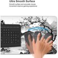 thumbnail image 5 of Black White Japanese Watercolor Cherry Blossom Gaming Mouse Pad 35.4x15.7 XXL Extended Mousepad Large Keyboard Mouse Mat Desk Pad with Non-Slip Rubber Base Stitched Edges for Home Office Game, 5 of 6