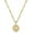 Golden, variant on Initial Necklace For Women,14K Gold Plated Round Letter Pendant Necklace Capital Monogram Necklace Alhpabets from A-Z Figaro Chain Necklace